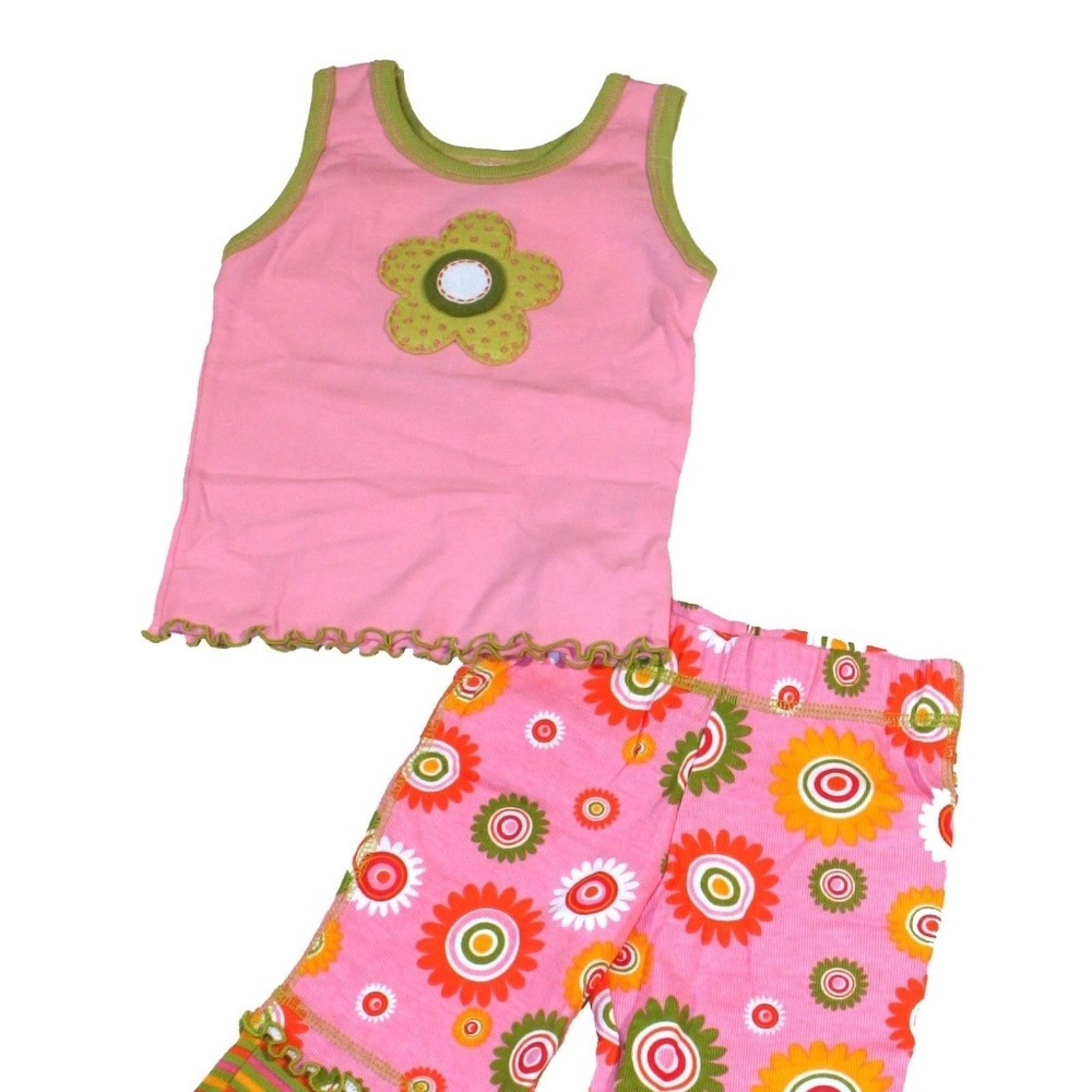 Mis Tee V-Us Girls Pink Flower Outfit!